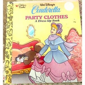 CINDERELLA'S PARTY CLOTHES: A LITTLE LOOK-LOOK BOOK By Cathy Hapka & Mateu *VG*